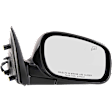 1998-2002 Lincoln Town Car - Passenger Side Mirror, Power, Manual Folding, Heated, Paintable, No Signal Light, No Memory, No Puddle Light, No Auto-Dimming, No Blind Spot Feature