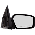 Passenger Side Mirror, Power Adjust, Non-Folding, Heated, Chrome, No Signal Light, With memory, With Puddle Light, No Auto-Dimming, No Blind Spot Feature, Base Model