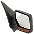 Passenger Side Mirror, Non-Towing, Power Adjust, Power Folding, Heated, Chrome, In-housing Signal Light, With memory, With Puddle Light, No Auto-Dimming, No Blind Spot Feature