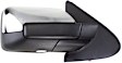 Passenger Side Mirror, Non-Towing, Power Adjust, Power Folding, Heated, Chrome, In-housing Signal Light, With memory, With Puddle Light, No Auto-Dimming, No Blind Spot Feature