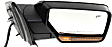 Passenger Side Mirror, Non-Towing, Power Adjust, Power Folding, Heated, Paintable, In-housing Signal Light, With memory, With Puddle Light, No Auto-Dimming, No Blind Spot Feature