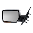 2006 Lincoln Mark LT Base - Driver Side Mirror, Power Adjust, Heated, Chrome, Manual Folding, In-housing Signal Light, No Blind Spot Feature, No Memory, No Puddle Light, No Auto-Dimming
