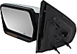 2006 Lincoln Mark LT Base - Driver Side Mirror, Power Adjust, Heated, Chrome, Manual Folding, In-housing Signal Light, No Blind Spot Feature, No Memory, No Puddle Light, No Auto-Dimming