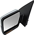 2006 Lincoln Mark LT Base - Driver Side Mirror, Power Adjust, Heated, Chrome, Manual Folding, In-housing Signal Light, No Blind Spot Feature, No Memory, No Puddle Light, No Auto-Dimming