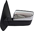 2006 Lincoln Mark LT Base - Driver Side Mirror, Power Adjust, Heated, Chrome, Manual Folding, In-housing Signal Light, No Blind Spot Feature, No Memory, No Puddle Light, No Auto-Dimming