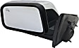 Driver Side Mirror, Power Adjust, Manual Folding, Heated, Chrome, No Signal Light, No Memory, With Puddle Light, No Auto-Dimming, No Blind Spot Feature, Base Model