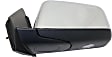 Driver Side Mirror, Power Adjust, Manual Folding, Heated, Chrome, No Signal Light, No Memory, With Puddle Light, No Auto-Dimming, No Blind Spot Feature, Base Model