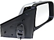 Passenger Side Mirror, Power Adjust, Manual Folding, Heated, Chrome, No Signal Light, No Memory, With Puddle Light, No Auto-Dimming, No Blind Spot Feature, Base Model