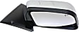 Passenger Side Mirror, Power Adjust, Manual Folding, Heated, Chrome, No Signal Light, No Memory, With Puddle Light, No Auto-Dimming, No Blind Spot Feature, Base Model