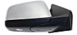 Passenger Side Mirror, Power Adjust, Manual Folding, Heated, Chrome, No Signal Light, With memory, With Puddle Light, No Auto-Dimming, No Blind Spot Feature, Base Model