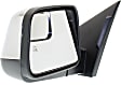 2010 Lincoln MKX - Driver Side Mirror, Power Adjust, Heated, Chrome, Manual Folding, No Signal Light, With Blind Spot Glass, No Memory, With Puddle Light, No Auto-Dimming