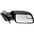 2013 Lincoln MKX - Passenger Side Mirror, Power Adjust, Heated, Paintable, Manual Folding, In-housing Signal Light, With Blind Spot Glass, No Memory, With Puddle Light, No Auto-Dimming