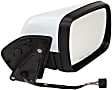 Passenger Side Mirror, Power, Manual Folding, Heated, Paintable, No Signal Light, With memory, No Puddle Light, No Auto-Dimming, No Blind Spot Feature