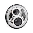 LLC-ILHC-7DC Front LED Headlight, Chrome