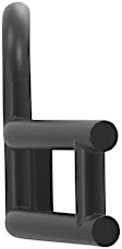 205530-205910 Grille Guard, Powdercoated Textured Black Stainless Steel