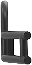 205530-205920 Grille Guard, Powdercoated Black Stainless Steel