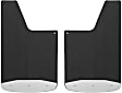 250014 Universal Rear Mud Flaps, 14 in. x 23 in., Flat Type, Tetured Black, Set Of 2