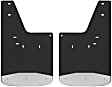 2009 Dodge Ram 1500 - Front, Driver and Passenger Side Mud Flaps, 12 X 20 In., Textured Black Center/Polished Weight, Rubber and Stainless Steel