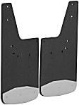 2009 Dodge Ram 1500 - Front, Driver and Passenger Side Mud Flaps, 12 X 20 In., Textured Black Center/Polished Weight, Rubber and Stainless Steel