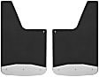251220 Universal Front or Rear Mud Flaps, 12 in. x 20 in., 3/8 in. Thick, Rubber, Textured Black, Set Of 2