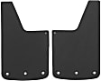 251220 Universal Front or Rear Mud Flaps, 12 in. x 20 in., 3/8 in. Thick, Rubber, Textured Black, Set Of 2