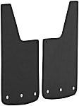 251220 Universal Front or Rear Mud Flaps, 12 in. x 20 in., 3/8 in. Thick, Rubber, Textured Black, Set Of 2