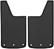 251223 Universal Rear Mud Flaps, 12 in. x 23 in., Flat Type, Tetured Black, Set Of 2
