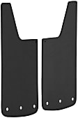 251223 Universal Rear Mud Flaps, 12 in. x 23 in., Flat Type, Tetured Black, Set Of 2
