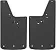2019 GMC Sierra 1500 Limited - Front, Driver and Passenger Side Mud Flaps, 12 In. X 23 In., Textured Black Center/Polished Weight, Rubber and Stainless Steel