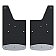 251450 Front, Driver and Passenger Side Mud Flaps, Black, Rubber, Mud Guards Series