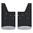 251451 Rear, Driver and Passenger Side Mud Flaps, Black, Rubber, Mud Guards Series