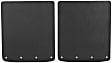 252023 Universal Front Mud Flaps, 20 in. x 23 in., Flat Type, Tetured Black, Set Of 2
