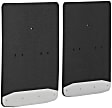 2007 Ford F-350 Super Duty - Rear, Driver and Passenger Side Mud Flaps, 20 X 23 In.; Dually, Textured Black Center/Polished Weight, Rubber and Stainless Steel