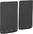 2007 Ford F-350 Super Duty - Rear, Driver and Passenger Side Mud Flaps, 20 X 23 In.; Dually, Textured Black Center/Polished Weight, Rubber and Stainless Steel