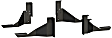 415060-401231 Running Boards, Powdercoated Textured Black, Aluminum, Standard Cab Pickup, 7 in. Grip Step Series
