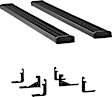 415078-401723 7 in. Grip Step Series Running Boards, Powdercoated Textured Black Non-Powered Aluminum Set of 2