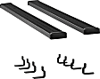 415078-409922 7 in. Grip Step Series Running Boards, Powdercoated Textured Black Non-Powered Aluminum Set of 2