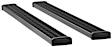 415088-401445 7 in. Grip Step Series Running Boards, Powdercoated Textured Black Non-Powered Aluminum Set of 2