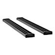 415088-401530 Running Boards, Powdercoated Textured Black, Aluminum, 7 in. Wide Stepping Surface, 88 in. Length, 67.1 in. Bed, Crew Cab Pickup/Extended Cab Pickup, Grip Step Series