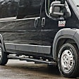 415100-400344 Running Boards, Powdercoated Textured Black, Aluminum, 36 in. and 98 in. Length, 135.0 in. Wheelbase, For Long/Short Models, 7 in. Grip Step Series