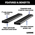 415102-401536 Running Boards, Powdercoated Textured Black, Aluminum, BATTERY EV (EV/BEV), 67.1 in. Bed, Crew Cab Pickup, Grip Step Series