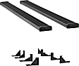 415114-401346 Running Boards, Powdercoated Textured Black, Aluminum, 114 in. Length, 155.0 in. Wheelbase, For Long Models, 7 in. Grip Step Series