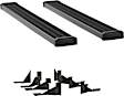 415125-401339 Running Boards, Powdercoated Textured Black, Aluminum, 98.3 in. Bed, Crew Cab Pickup, 7 in. Grip Step Series