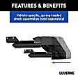 415358-571501-0 Rear Bumper Step, Powdercoated Textured Black, Carbon Steel, Impact Series