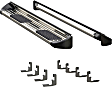 480744-581444 Side Entry 7 in. Series Running Boards, Powdercoated Silver Non-Powered Stainless Steel Set of 2