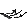 495154-401801-0 Rear, Passenger Side Bumper, Black, 54 In. Lift