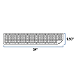 495154-401801 Running Boards, Powdercoated Textured Black, Aluminum, 9.5 in. Wide Stepping Surface, 54 in. Length, Rounded Front Corner, Grip Step Series