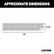495154-401802-0 Rear, Passenger Side Bumper, Black, 54 In. Lift