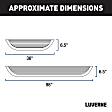 575100-570747 MegaStep Series Running Boards, Polished Non-Powered Stainless Steel Set of 2