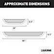 2021 Ram ProMaster 2500 - MegaStep Series Running Boards, Polished, Non-Powered, Stainless Steel, Set of 2